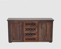 Godavari Sheesham Wood Sidebaord with Four Drawers & Two Doors - Sideboard - Furniselan