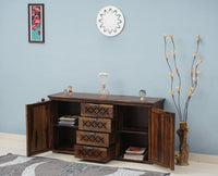 Godavari Sheesham Wood Sidebaord with Four Drawers & Two Doors - Sideboard - Furniselan