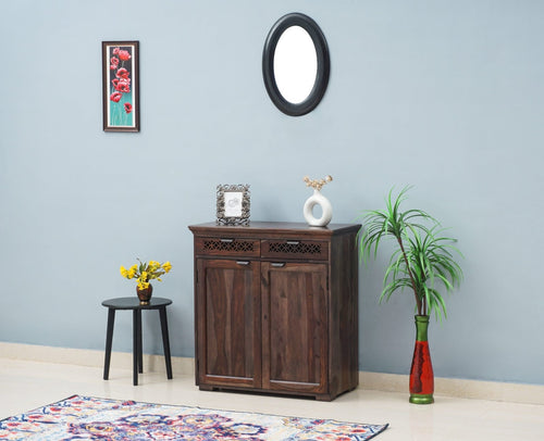 Godavari Sheesham Wood Sidebaord with Two Drawers & Doors - Sideboard - Furniselan