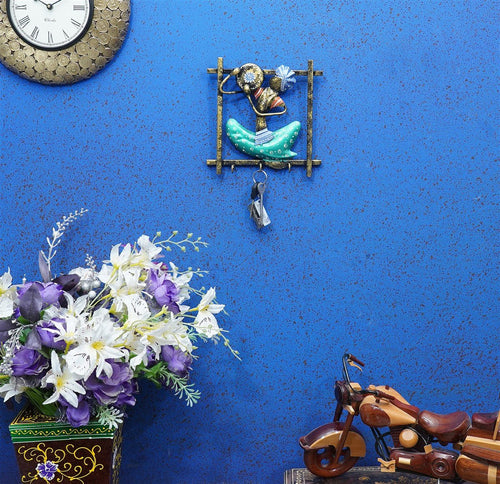 Green Musician Handpainted Key Hanger Furniselan