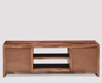 Hamburg Solid Wood Four Drawers Tv Cabinet-Rustic Teak Finish - Tv Cabinet - Furniselan-Rustic-Teak-Finish