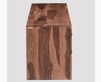 Hamburg Solid Wood Four Drawers Tv Cabinet-Rustic Teak Finish - Tv Cabinet - Furniselan-Rustic-Teak-Finish
