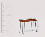 Hanoi Solid Wood Study Table Cum Console Table - Study Table - Furniselan - Maple-Finish