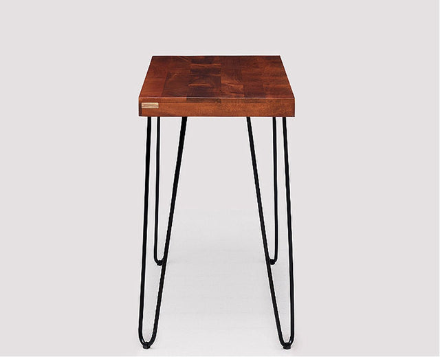Hanoi Solid Wood Study Table Cum Console Table - Study Table - Furniselan - Maple-Finish