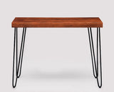 Hanoi Solid Wood Study Table Cum Console Table - Study Table - Furniselan - Maple-Finish