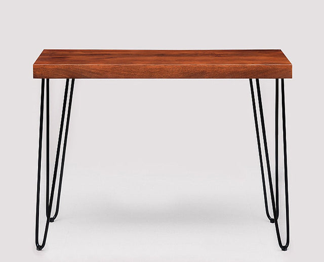 Hanoi Solid Wood Study Table Cum Console Table - Study Table - Furniselan - Maple-Finish