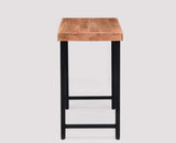 Harare Solid Wood Study Table Cum Console Table - Study Table - Furniselan - Rustic-Teak-Finish
