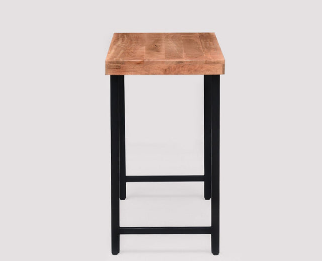 Harare Solid Wood Study Table Cum Console Table - Study Table - Furniselan - Rustic-Teak-Finish