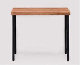 Harare Solid Wood Study Table Cum Console Table - Study Table - Furniselan - Rustic-Teak-Finish