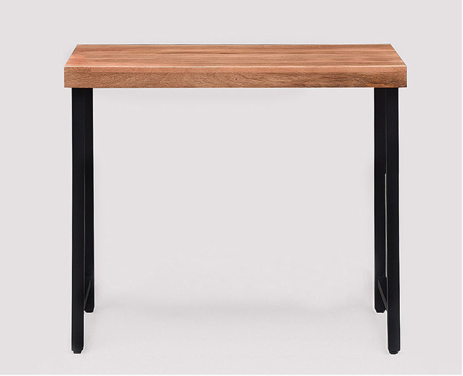 Harare Solid Wood Study Table Cum Console Table - Study Table - Furniselan - Rustic-Teak-Finish