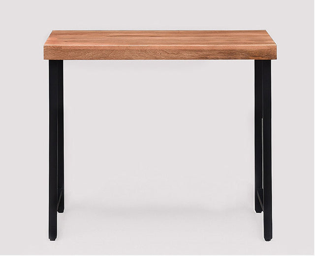 Harare Solid Wood Study Table Cum Console Table - Study Table - Furniselan - Rustic-Teak-Finish