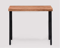 Harare Solid Wood Study Table Cum Console Table - Study Table - Furniselan - Rustic-Teak-Finish