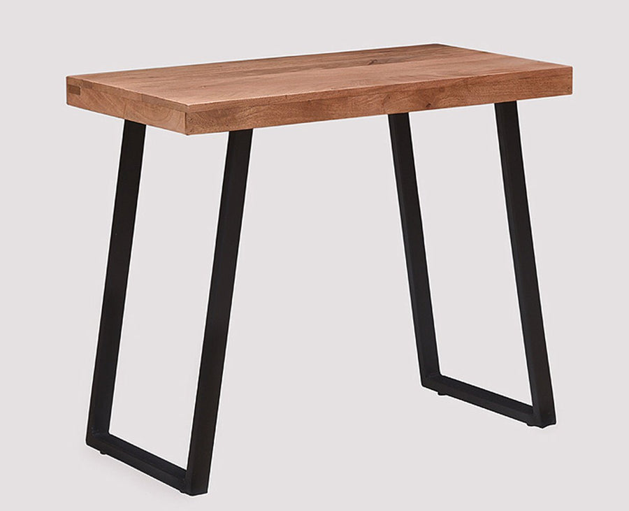 Hargeysa Solid Wood Study Table Cum Console Table - Study Table - Furniselan - Rustic-Teak-Finish