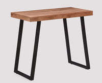 Hargeysa Solid Wood Study Table Cum Console Table - Study Table - Furniselan - Rustic-Teak-Finish