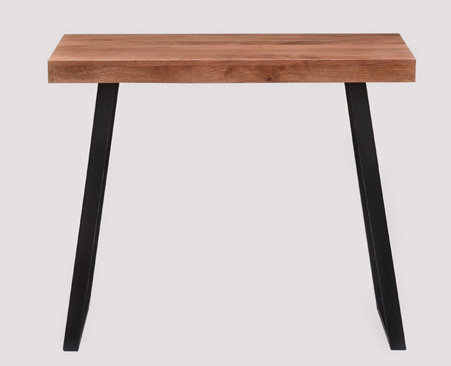 Hargeysa Solid Wood Study Table Cum Console Table - Study Table - Furniselan - Rustic-Teak-Finish