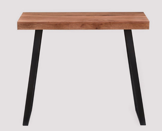 Hargeysa Solid Wood Study Table Cum Console Table - Study Table - Furniselan - Rustic-Teak-Finish