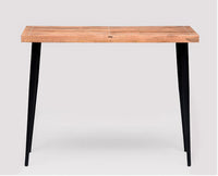 Havana Solid Wood Study Table Cum Console Table - Study Table - Furniselan - Rustic-Teak-Finish