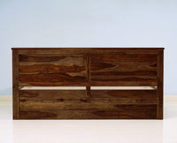 Hong Kong Solid Wood King Size Bed with Box Storage Furniselan-Teak-Finish