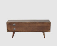 Hong Kong Solid Wood Two Door TV Cabinet - Tv Cabinet - Furniselan-Grey-Finish
