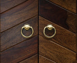 Hong Kong Solid Wood Two Door TV Cabinet - Tv Cabinet - Furniselan-Teak-Finish