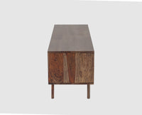 Hong Kong Solid Wood Two Door TV Cabinet - Tv Cabinet - Furniselan-Grey-Finish
