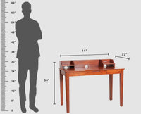 Hyderabad Study Laptop Table With USB Connector - Study Table - Furniselan - Maple-Finish