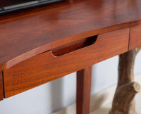 Hyderabad Study Laptop Table With USB Connector - Study Table - Furniselan - Maple-Finish