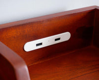 Hyderabad Study Laptop Table With USB Connector - Study Table - Furniselan - Maple-Finish