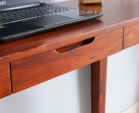 Hyderabad Study Table with one Drawer - Study Table - Furniselan - Maple-Finish