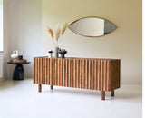 Indore Solid Wood Sideboard Cabinet - Sideboard - Furniselan - Rustic-Teak-Finish
