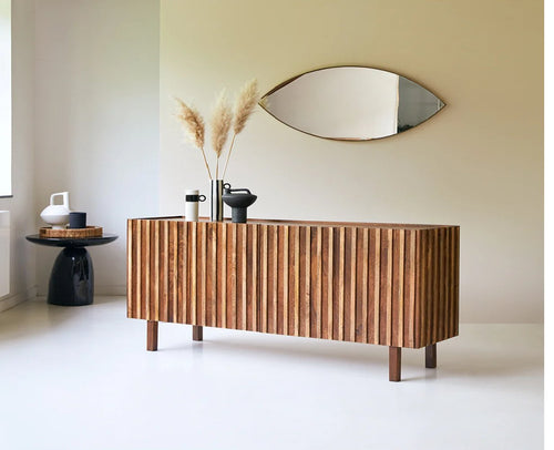 Indore Solid Wood Sideboard Cabinet - Sideboard - Furniselan