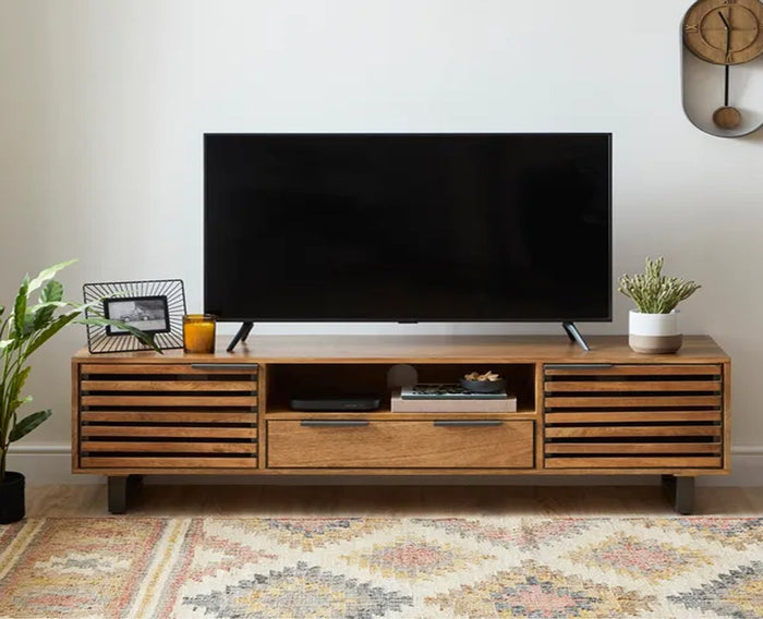 Indus Solid Wood Tv Cabinet - Tv Cabinet - Furniselan