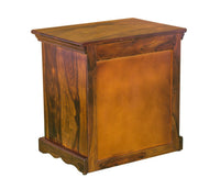 Jacksonville Wooden Three Drawers Bedside Table-Teak Finish - Bedside Table - Furniselan-Teak-Finish