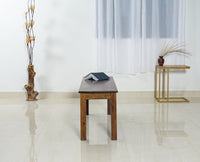 Jaipur Sheesham Wood 2 Seater Dining Bench for Living Room - Bench - Furniselan - Teak-Finish