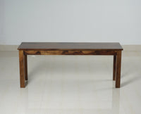 Jaipur Sheesham Wood 2 Seater Dining Bench for Living Room - Bench - Furniselan - Teak-Finish