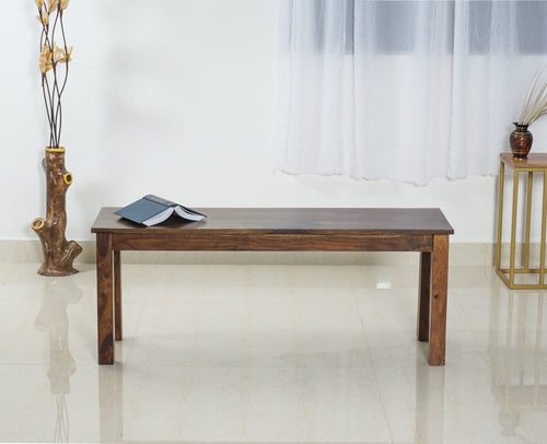 Jaipur Sheesham Wood 2 Seater Dining Bench for Living Room - Bench - Furniselan
