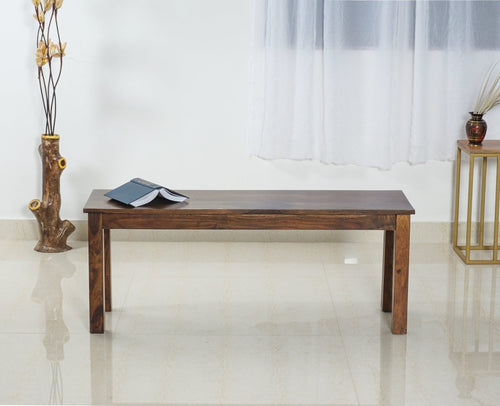 Jaipur Sheesham Wood 3 Seater Dining Bench for Living Room - Bench - Furniselan