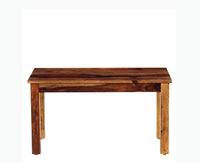 Jaipur Sheesham Wood 4 Seater Dining Table Set with 2 Chair & Bench For Dining Room - Dining Set - Furniselan - Teak-Finish