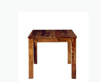 Jaipur Sheesham Wood 4 Seater Dining Table Set with 2 Chair & Bench For Dining Room - Dining Set - Furniselan - Teak-Finish