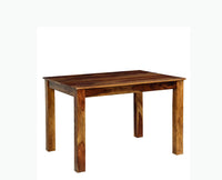 Jaipur Sheesham Wood 4 Seater Dining Table Set with 2 Chair & Bench For Dining Room - Dining Set - Furniselan - Teak-Finish
