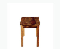 Jaipur Sheesham Wood 4 Seater Dining Table Set with 2 Chair & Bench For Dining Room - Dining Set - Furniselan - Teak-Finish