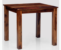 Jaipur Sheesham Wood 4 Seater Dining Table Set with 4 Chair for Dining Room - Dining Set - Furniselan - Rustic-Teak-Finish