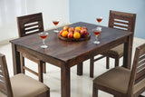 Jaipur Sheesham Wood 4 Seater Dining Table Set with 4 Chair for Dining Room - Dining Set - Furniselan - Grey-Finish