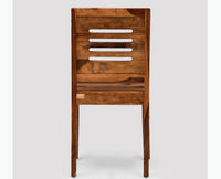 Jaipur Sheesham Wood 4 Seater Dining Table Set with 4 Chair for Dining Room - Dining Set - Furniselan - Rustic-Teak-Finish