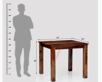 Jaipur Sheesham Wood 4 Seater Dining Table Set with 4 Chair for Dining Room - Dining Set - Furniselan - Rustic-Teak-Finish