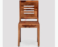 Jaipur Sheesham Wood 4 Seater Dining Table Set with 4 Chair for Dining Room - Dining Set - Furniselan - Rustic-Teak-Finish