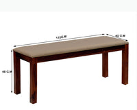 Jaipur Sheesham Wood 6 Seater Dining Table Set with 4 Chair & Becnch for Dining Room - Dining Set - Furniselan - Rosewood-Fine-Finish