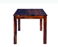 Jaipur Sheesham Wood 6 Seater Dining Table Set with 4 Chair & Becnch for Dining Room - Dining Set - Furniselan - Rosewood-Fine-Finish