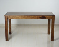 Jaipur Sheesham Wood 6 Seater Dining Table Set with 4 Chair & Becnch for Dining Room - Dining Set - Furniselan - Teak-Finish