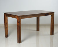 Jaipur Sheesham Wood 6 Seater Dining Table Set with 4 Chair & Becnch for Dining Room - Dining Set - Furniselan - Teak-Finish